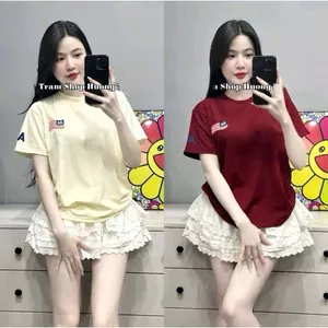 Áo phông basic tay lỡ thoải mái, phong cách thời thượng thiết kế đơn giản -quanao94