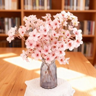 Hoa Anh Đào Giả Sakura Lụa Decor Trang Trí Nhà Cửa Đẹp Cành Cây Nhân Tạo Cao Cấp Phòng Khách Ngủ Tiệc Cưới Phụ Kiện Chụp Ảnh DIY 40cm Vintage Sang Trọng Bình Bó Lọ Sắp Xếp Mùa Xuân Hiện Đại Đám Bắc Âu Đạo Cụ