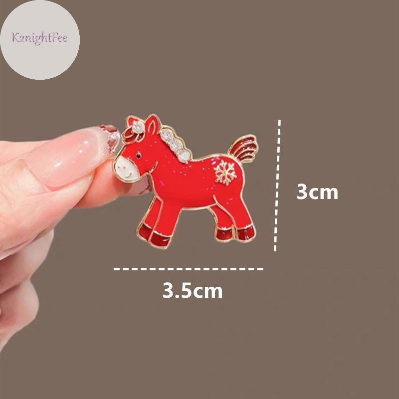 Áo Khoác Len Hình Ngựa Đỏ Dễ Thương, Thổ Cẩm Cho Các Cô Gái - Perfect Quà Tặng Năm Mới