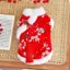 【Ready Stock】 Cat Pets' New Year Clothes New Year Clothes Festive Winter Teddy Bichon Small Dog Fleece-Lined Warm Dog Tang Suit pwMG