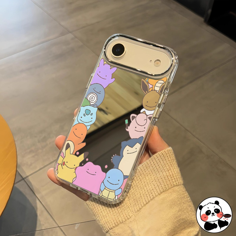 Ốp Điện Thoại Gương Pokémon Dễ Thương Cho OnePlus 15 13 13R 13T 13S 12 12R 11 11R 10R 10T ACE 6 5 Ultra 3V Pro 2V Nord CE 5 4 N30 2 3 Lite 5G Vỏ Mềm Hoạt Hình Pikachu Squirtle