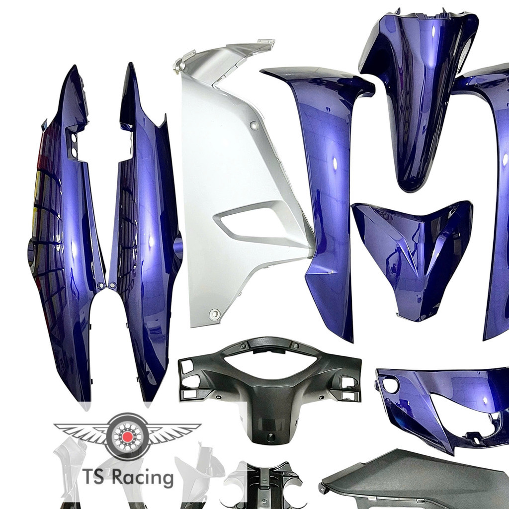 Dàn áo wave a 110 (2017-2025) xanh mực xanh đen - tặng team 3 lớp