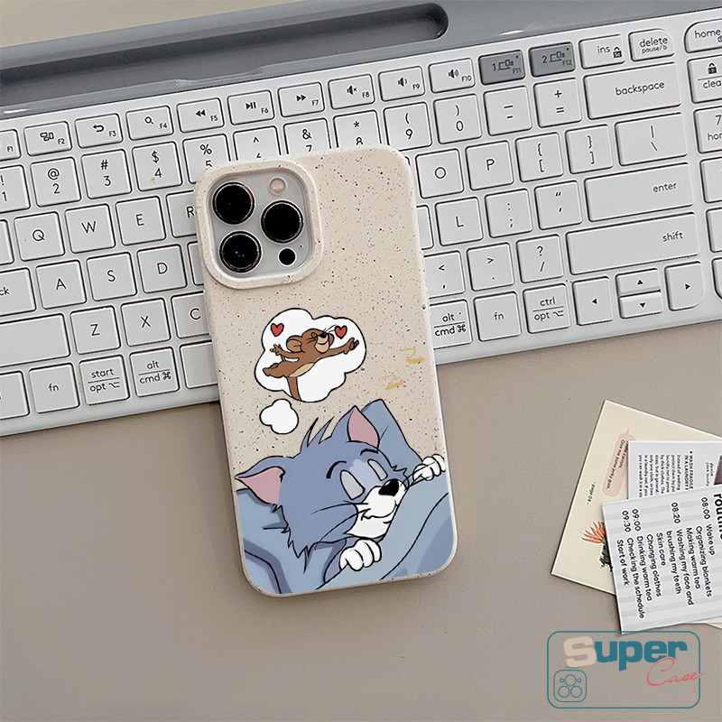 Ốp Lưng Tương Thích Cho IPhone 15 13 17 16 11 14 12 Pro Max XR Air X XS Max 6s 16 8 14 15 6 Plus SE 2020 Phim Hoạt Hình Dễ Thương Giấc Mơ Bạn Bè Chuột Mèo Bìa Mềm
