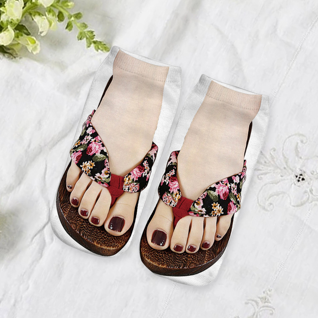 Móng Tay In Hình Mắt Cá Chân Tất 3D Ngộ Nghĩnh - Quà Tặng Vui Vẻ Cho Giáng Sinh
