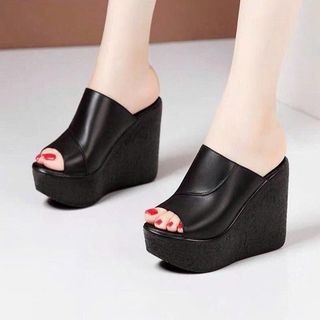 Dép Đế Xuồng Quai Viền CHÉO Cao 10f Siêu Êm Bản Cao Cấp, Dép Xuồng Nữ Cao11NN BB