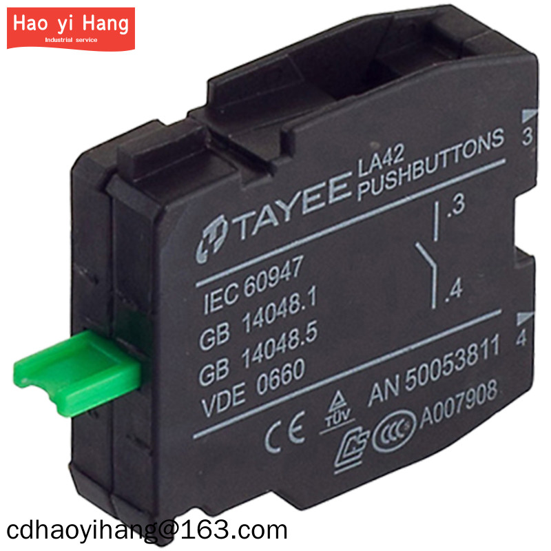 Công tắc nút nhấn điện TAYEE LA42 Tiếp xúc phụ 10 thường mở 01 Thường ...