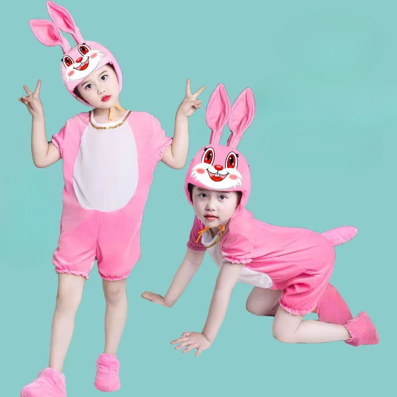 💕Chỗ💕 Quần Áo Trẻ Em Động Vật Múa Trang Phục Quần Áo Cho Bé Gái 3 Đến 14 Tuổi Thỏ Trang Phục Mới Lạ Halloween Giáng Sinh