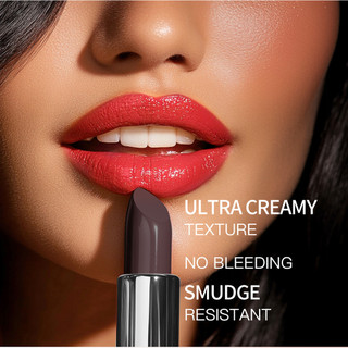 Non-Stick Cup Black Rose Lipstick Chống Thấm Nước Dưỡng Ẩm Trang Điểm Son Môi Dưỡng Ẩm Kết Cấu Nhung, Son Môi Sáp Mềm, Dày Nhẹ, Bìa Mềm Nếp Nhăn Môi
