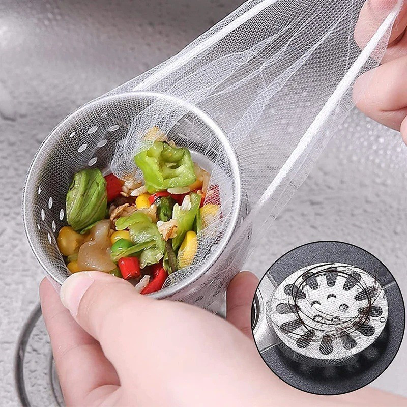 100 / 200 / 300 Cái Nhà Bếp Dùng Một Lần Bồn Rửa Lưới Lọc / Chống Tắc Bồn Rửa Rò Rỉ Màn Hình Lọc