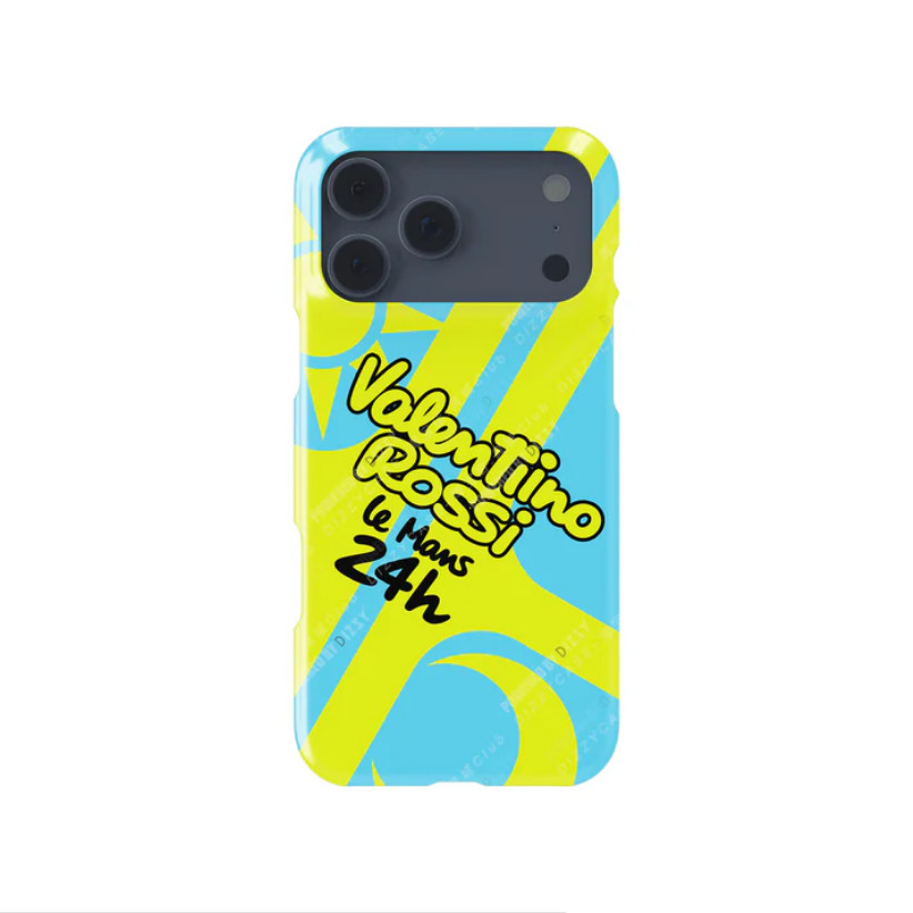 Ốp điện thoại mũ bảo hiểm Valentino Rossi 2024 Le Mans 24H thích hợp cho iPhone17 16Pro 16e 15ProMax 14Pro 13 12 13mini Samsung S24 S22 S25 2in1 ốp lưng cứng bóng