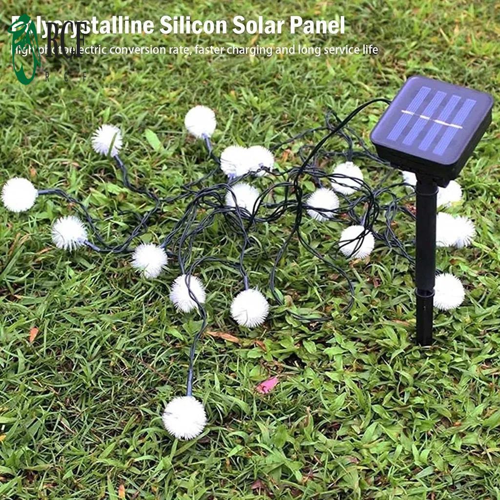 Đèn dây bồ công anh năng lượng mặt trời 1,5M 10LED Trang trí tiệc sân vườn Giáng sinh ngoài trời chống nước