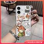 Dành Cho Redmi A3 13C 9A 12 12C 13 10A 10C 10 9T 90 14C 9 NFC A1 A2 Redmi Note 14 10s 11s 12 9 10 13 11 8 Pro POCO M3 Ngọt Ngào Dễ Thương Báo Chữ Cặp Đôi Nick Judy Trong Suốt Bao da