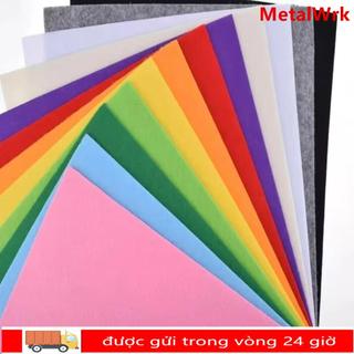 METALWRK 40 Tấm vải nỉ, Vải không dệt thủ công dày 1mm, Quảng trường bền chất lượng cao Đồ may vá đầy màu sắc Thủ công DIY