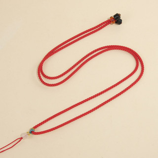 Vòng cổ handmade từ dứa và dây bện tinh tế, kèm mặt đá đẹp mắt