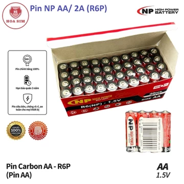 Pin Tiểu AA/ 2A NP (R6P) 1.5V Chính Hãng - Pin mic Karaoke, Pin Đồng Hồ Treo Tường, Pin Đồ Chơi, Đèn Pin