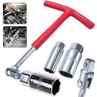 Tuýp tháo bugi chữ T xoay 360 độ có lò xo tay cầm bọc cao su hàng chất lượng (14,16,21mm)
