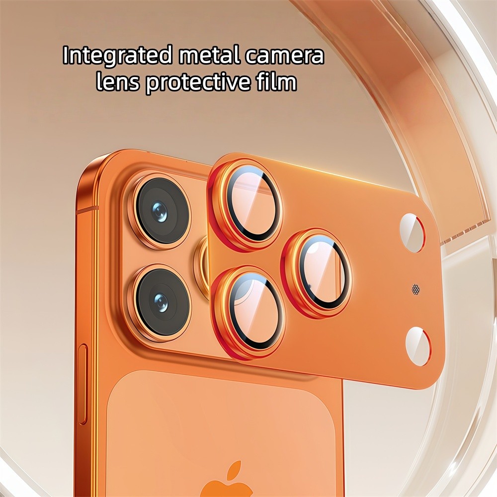 Phim ống kính kim loại thủy tinh độ phân giải cao tích hợp chất lượng cao cho iPhone 17 Pro Max Phim bảo vệ màn hình ống kính cho ống kính máy khoan flash
