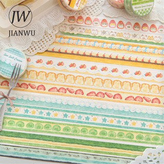 JIANWU 15mm * 200cm Dingding Cake Shop Series Kawaii Dâu Tây Phong Cảnh Chất Liệu Cắt Băng Washi Tạp Chí Sáng Tạo Văn Phòng Phẩm