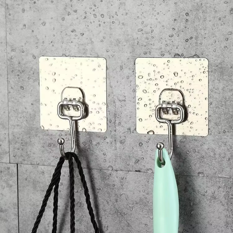 Combo 10 Móc Dán Tường Chịu Lực Siêu Dính Treo Đồ, Vật Dụng Đa Năng Tiện Ích, Không Cần Khoan Đục | 346