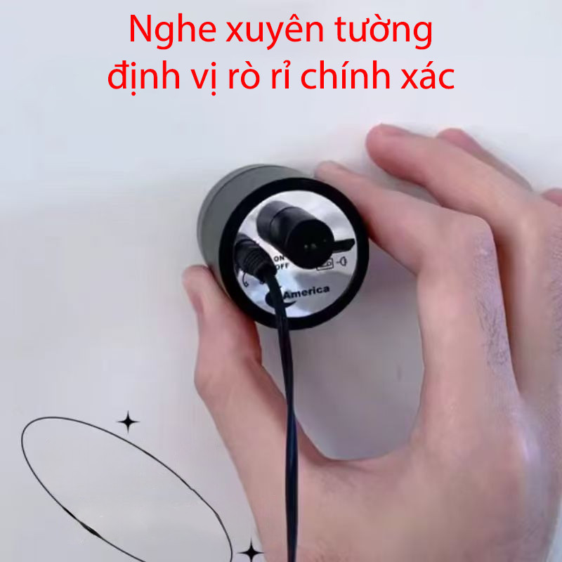 Máy Siêu Âm Nước Rò Rỉ, Độ bền cao, xuyên tường, Tai nghe nghe có tai nghe,kiểm tra nghe giọng nói cho rò rỉ dầu Ống tối