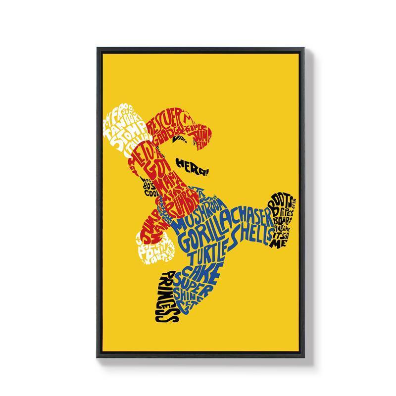 Hoạt Hình Super Mario Canvas Cửa Tranh Dễ Thương Trang Trí Phòng Trẻ Em Nhà