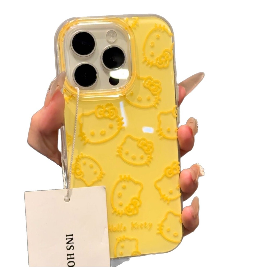 Line KT Cat Thích hợp cho vỏ điện thoại Apple 16promax 15pro1413 / 12 / 17 / xr / xax25.11.27