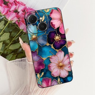 Vỏ Mới Cho Tecno Spark 40 40C Ốp Lưng KM5 KM4k Vỏ Hoa Thời Trang Bướm Silicon Mềm Vỏ Điện Thoại Cho Tecno Pop 10 Pro