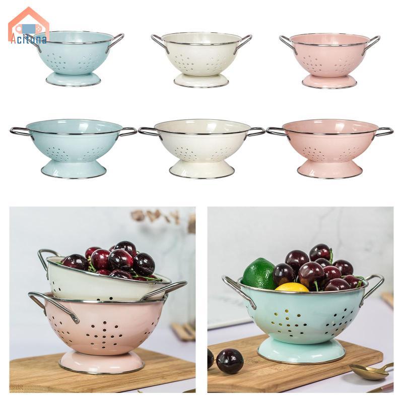 Men tráng Giỏ đựng trái cây thoát nước Bát phục vụ Đĩa lọc rau quả Thực phẩm