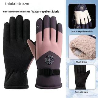 Găng Tay Trượt Tuyết THI Unisex, Lông Cừu Ấm Áp, Chống Thấm Nước, Phù Hợp Cho Snowboarding Và Lái Xe Máy