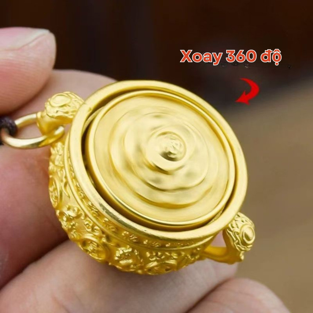 Bộ móc khóa Bát tụ bảo phong thủy 12 con giáp tài lộc gồm 5 món làm bằng hợp kim kẽm và đồng thau