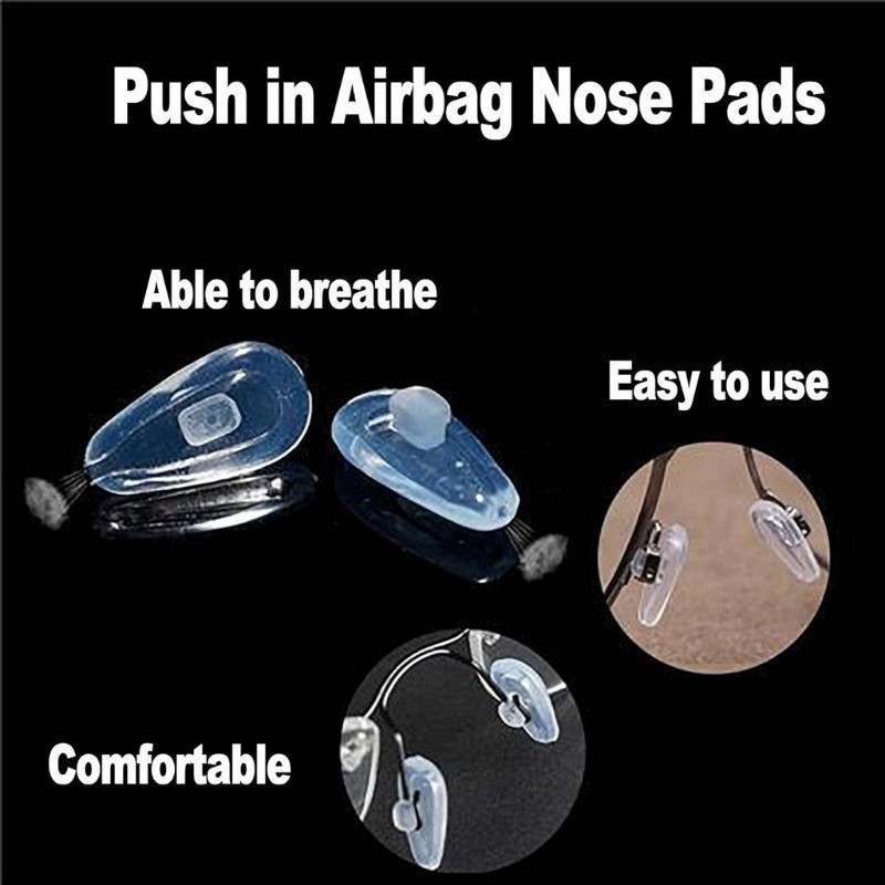 10 / 20 Chiếc Kính Silicon Miếng Lót Mũi Bộ Tua Vít / Chống Trơn Trượt Thay Thế Kính Mắt Mũi Miếng Lót