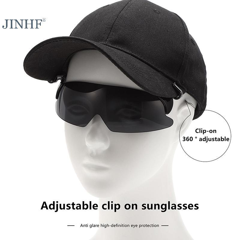 JINHF 1 Kẹp Có Thể Điều Chỉnh Kính Mát Thể Thao Flip-Up Cover Kính Mát Chống Tia UV Kẹp Trên Mũ Kính Đi Xe Đạp HOT