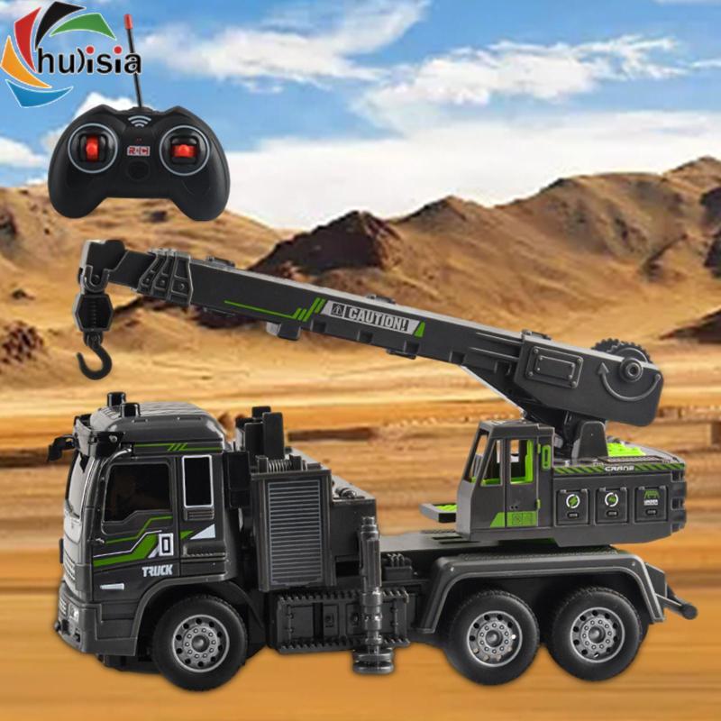 Chalisia 1: 32 RC Kỹ Thuật Xe Ô Tô Đồ Chơi Giáo Dục Điện RC Xe Tải Điều Khiển Từ Xa Xe Tải Cho Bé Trai Trẻ Em 7 8 9 10 Tuổi Trẻ Em