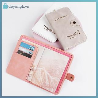 Deyangk Chống Thấm Nước Hộ Chiếu Có Bao Da Du Lịch Thẻ Tín Dụng Ví Dễ Thương Hộ Chiếu Sách Dành Cho Nữ / Nam Hộ Chiếu Bao VN
