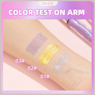 LANZHIYUE Sparkling Diamond Scheming Mascara Kim Sa Lấp Lánh Nhấp Nháy Bông Tuyết Chống Thấm Nước Chống lem Mascara