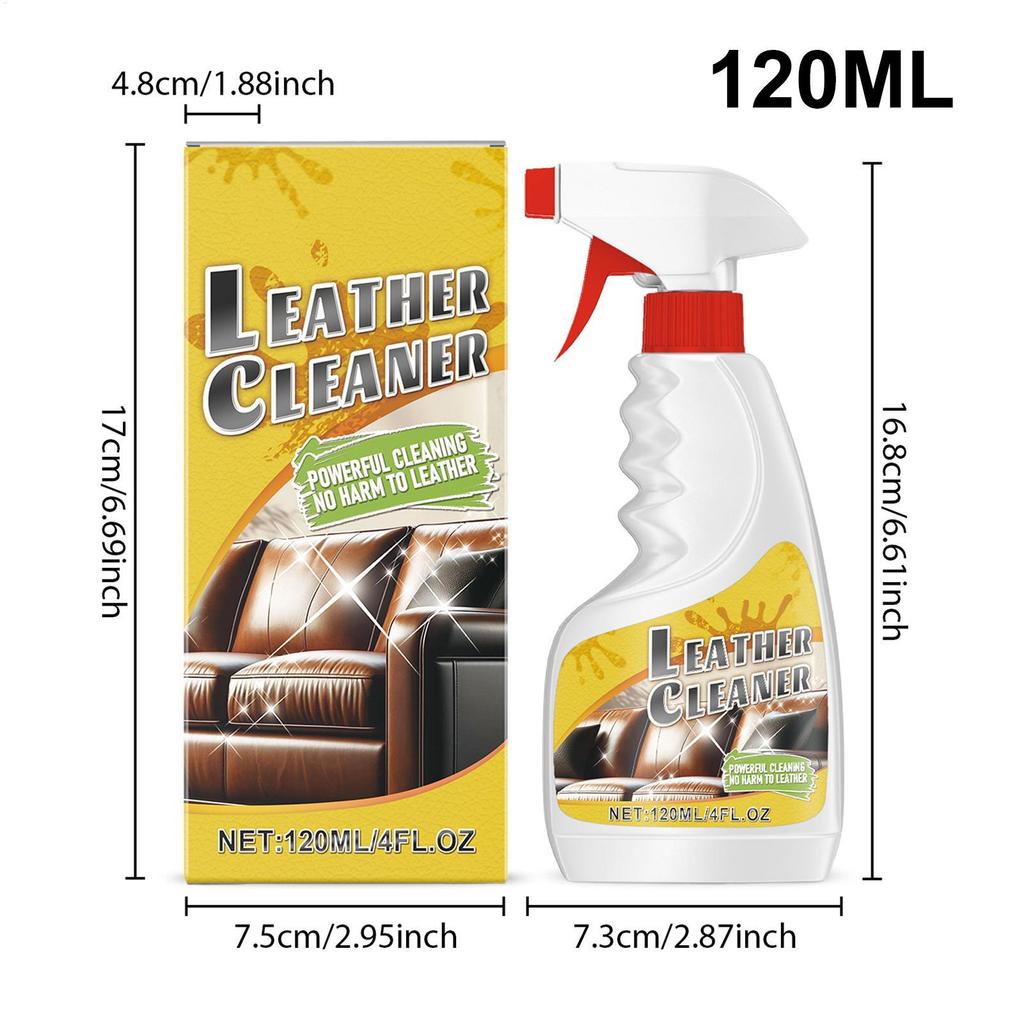 Car Leather Cleaner 120mL Leather Furniture Cleaner Furniture Salve for Shoe Jacket Refurbishing Maintenance abrtedvn