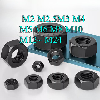 Đai Ốc, Tán Dẹp, Tán Ecu Thép đen 12.9 Dùng Cho Bulong Loại Tốt M2 M2.5M3 M4 M5 M6 M8 M10 M12 ~ M24 【 JYD-ZZ-Z】