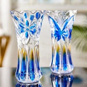 Bình bông lọ hoa thủy tinh cao 20cm 25cm 30cm nhiều màu thủy tinh cao cấp