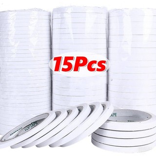 Băng dính hai mặt 5 / 10 / 15Rolls - Băng dính hai mặt chất lượng cao - Đồ dùng văn phòng phẩm trường học