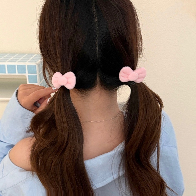 Kẹp tóc có nơ buộc dành cho bé gái và sinh viên, đa năng và sang trọng