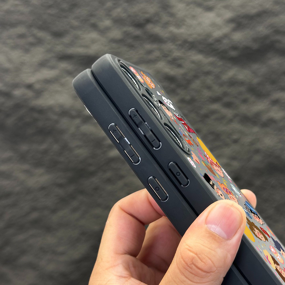 Gratifi Crayon Shin-chan Ốp Điện Thoại Trong Suốt Cứng Cho Samsung S25 Ultra S25FE S24Ultra S23 S22 A17 A16 A15 A07 A06 A56 A36 A26 A53 A55 Vỏ Samsung Chống Sốc