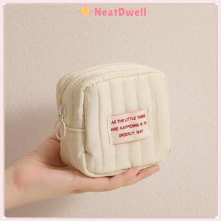 Túi đựng đồ nhỏ NEATDWELL, Ví đựng tiền xu Mini dễ thương, có dây kéo Băng vệ sinh nữ Túi đựng mỹ phẩm