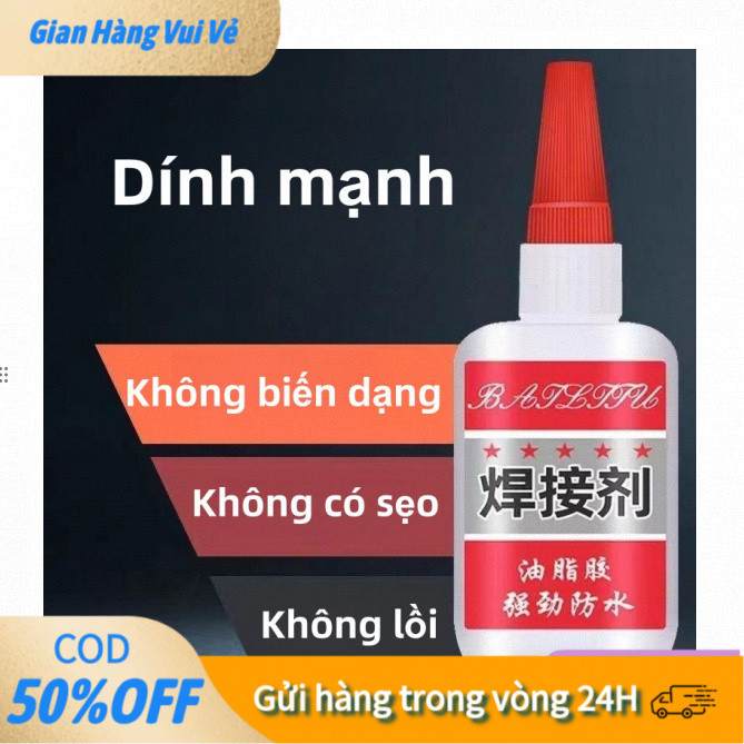 Keo Dán Nhựa Siêu Dính Đa Năng, Dán Tốt Kim Loại, Gỗ, Thủy Tinh, Gốm Sứ, Vải, Ít Mùi, Không Vết Dính, HSD 18 Tháng, Chất