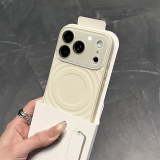 Ốp điện thoại silicon từ tính sóng cửa sổ lớn cho iPhone17 16 15 Pro Max bảo vệ camera chống sốc chống rơi mặt sau mềm
