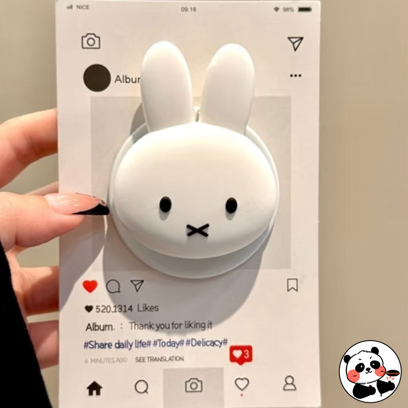 Silicone Từ Giá Đỡ Điện Thoại Để Bàn Lười Dễ Thương Hoạt Hình Cô Gái Mèo Kitty Ngộ nghĩnh ins Phong Cách Vỏ Giá Đỡ Bao Đứng