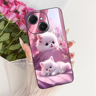 Ốp Chống Sốc Cho Tecno Spark 40 KM5 / Spark 40C KM4k / Pop 10 Pro Vỏ Điện Thoại Silicon Mềm Hoạt Hình Rồng Sư Tử Sang Trọng