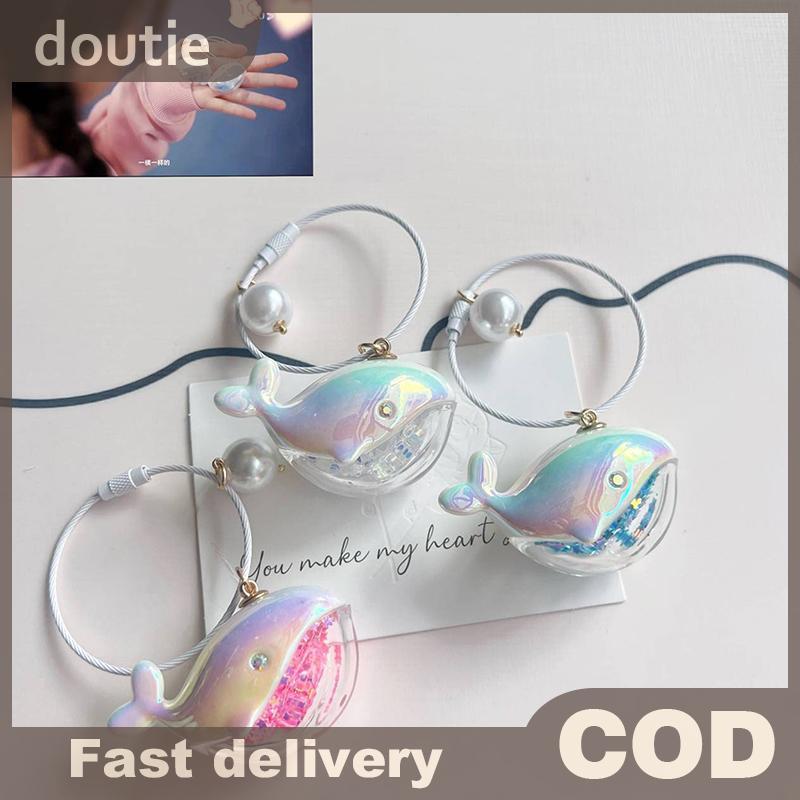 Doutie Cá Voi Dễ Thương Cá Heo Móc Khóa Động Vật Biển Búp Bê Móc Khóa Phụ Kiện Xe Hơi Dành Cho Nam Nữ Cặp Đôi Túi Trang Sức VN