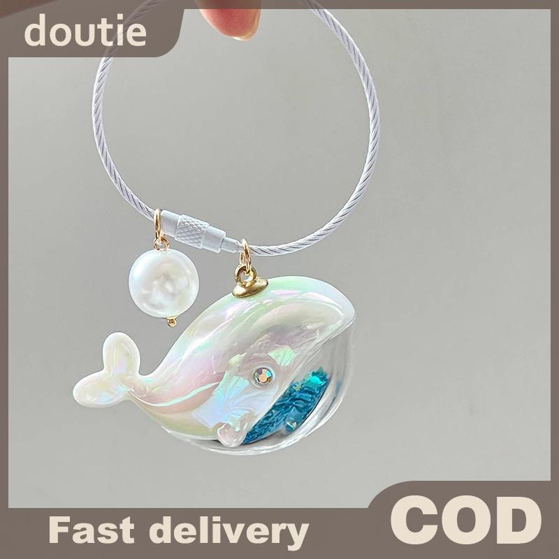 Doutie Cá Voi Dễ Thương Cá Heo Móc Khóa Động Vật Biển Búp Bê Móc Khóa Phụ Kiện Xe Hơi Dành Cho Nam Nữ Cặp Đôi Túi Trang Sức VN