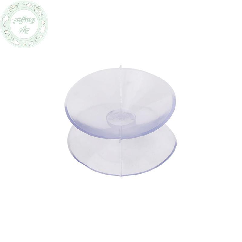 PUSKY 20 Chiếc Hai Mặt Nhựa Hút Chân Không Chống Trơn Trượt Trong Suốt Hút Miếng Lót Cho Kính Ô Tô Cửa Sổ Bàn Top Miếng Đệm DIY Giá Đỡ Xà Phòng VN