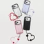 Silicone INS Hoa Lãng Mạn Trái Tim Tình Yêu Nhẫn Treo + Thẻ Thích Hợp Cho iPhone Full Phạm Vi Phụ Kiện Dây Xích Điện Thoại Di Động Chất Lượng Cao